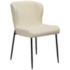 GLAM Dining Chair - Black Metal Legs