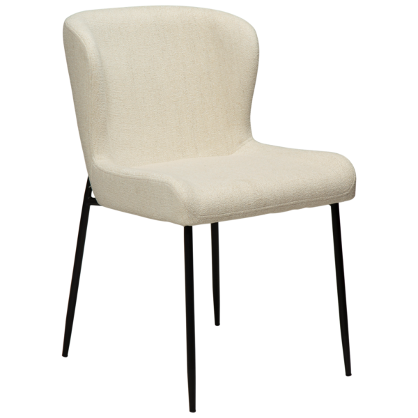 GLAM Dining Chair - Black Metal Legs