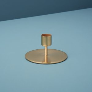 gold candlestick holder