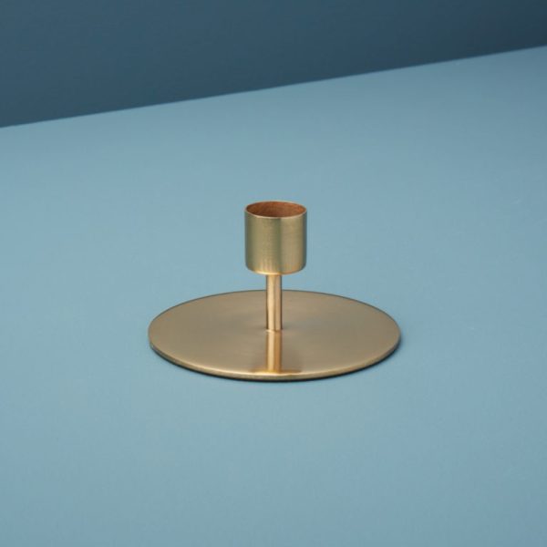 gold candlestick holder