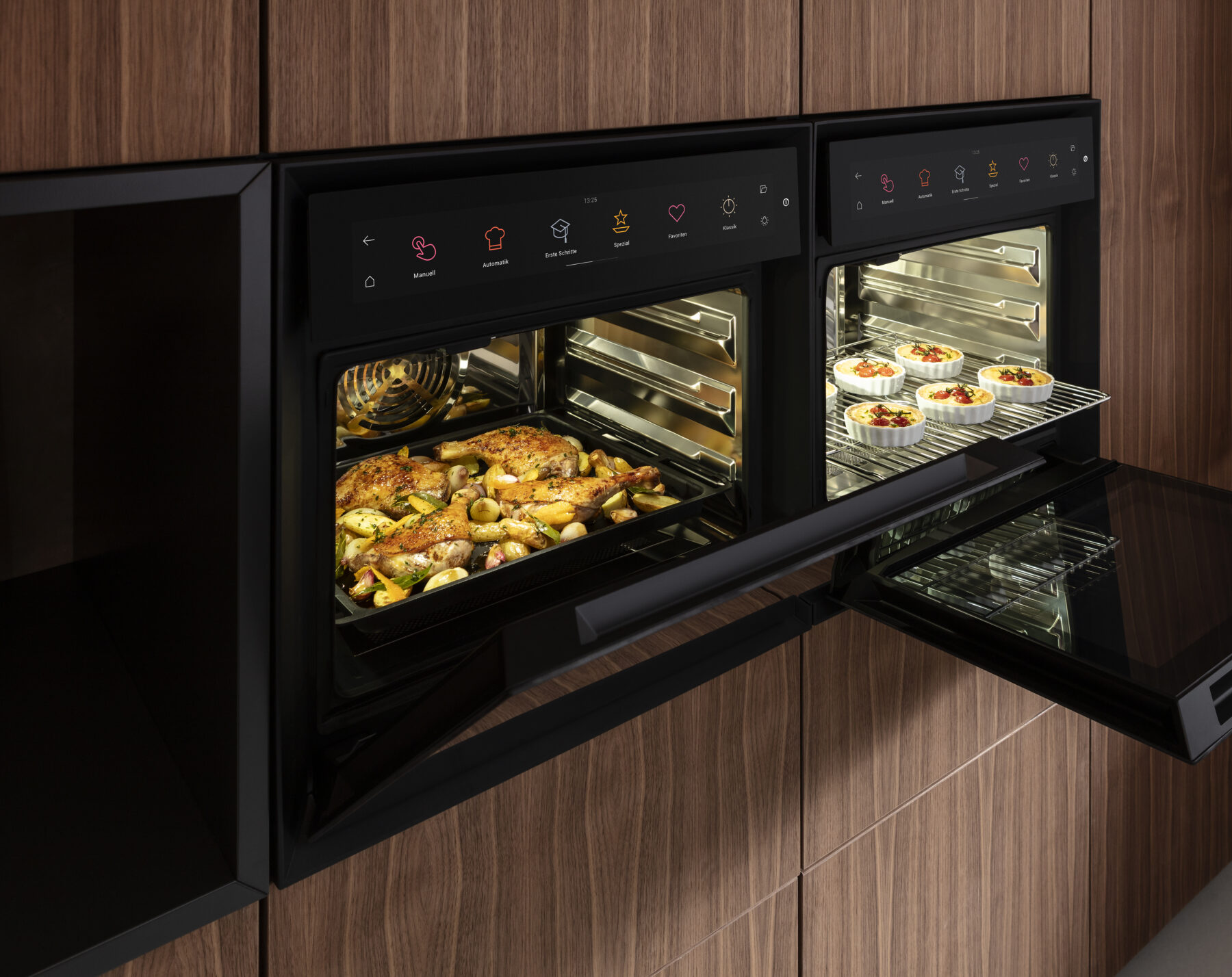 sleek BORA X BO professional steam oven in action, showcasing its multi-level cooking, steam technology, and intuitive controls for effortless home cooking.